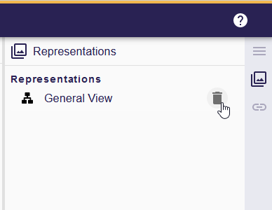 Delete representation from the Representations View