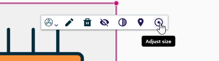 Adjust size icon