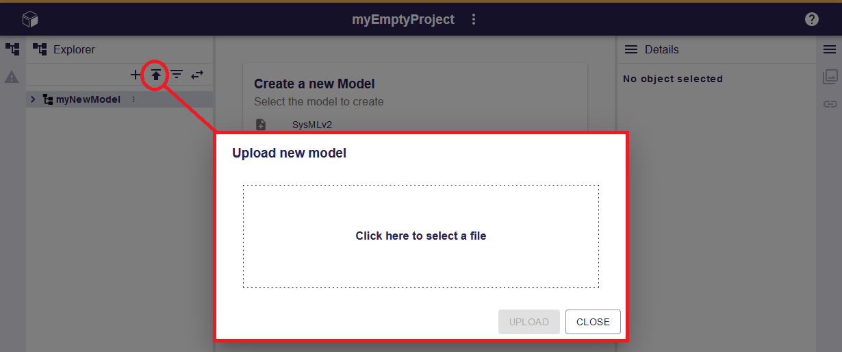 Upload model