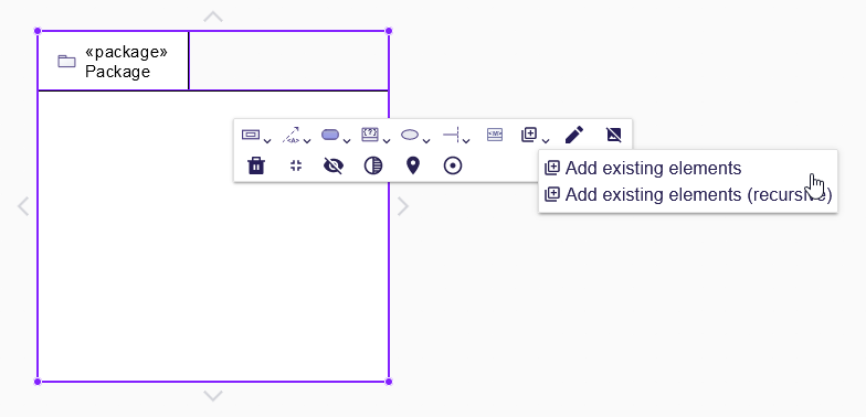 Add exisiting elements