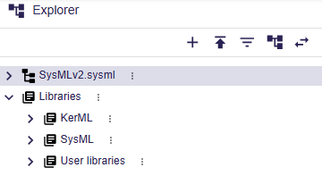 Libraries Directories in the explorer