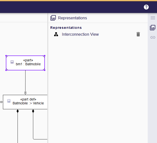 Representations view