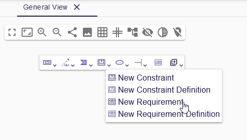 Requirement creation from Diagram Background