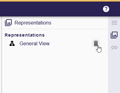 Delete representation from the Representations