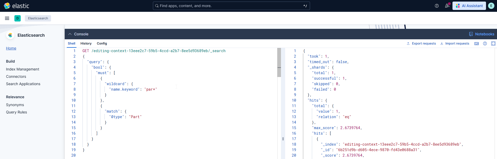 Elasticsearch Shell